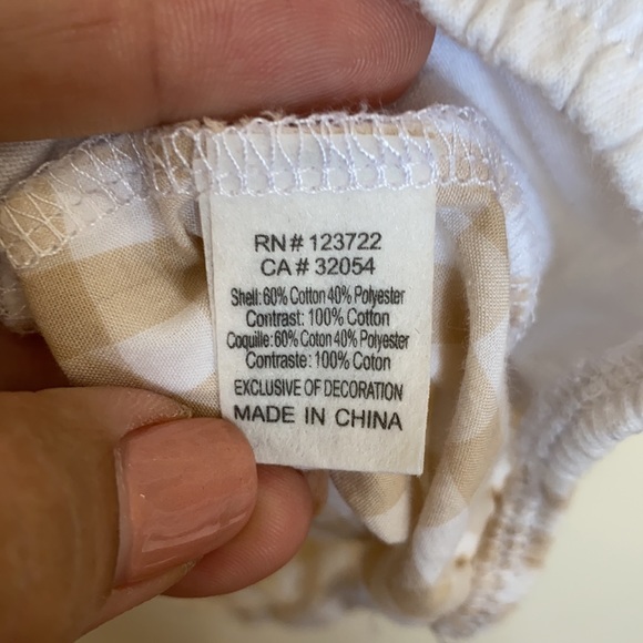 ANTHROPOLOGIE ONE SEPTEMBER Gingham Ruffle Tops M - Picture 9 of 10